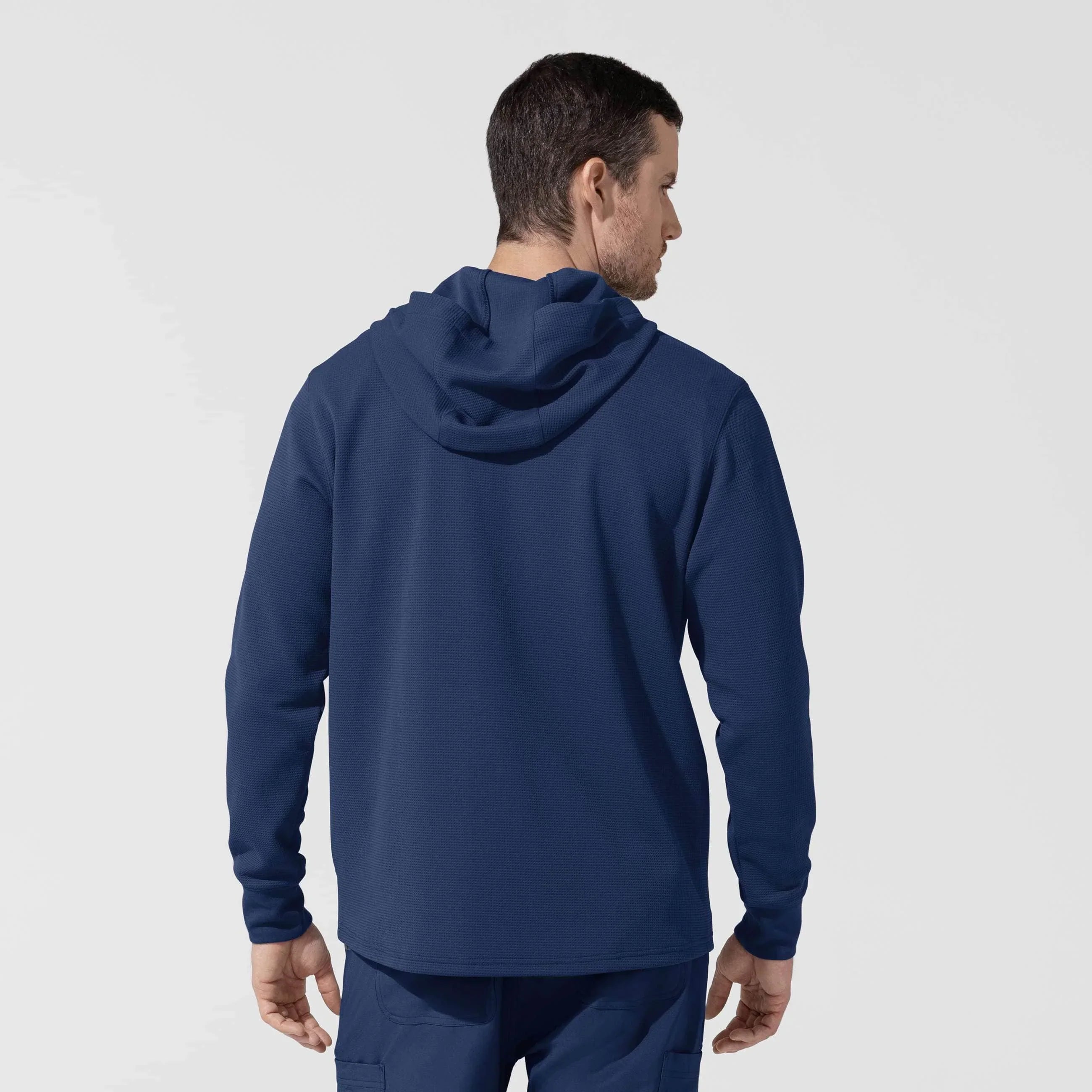 Layers Quarter Zip Waffle Hoodie