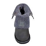 Women's 8" Waterproof Insulated Wedge Fold Down Winter Boot