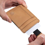 Saddle Leather Front Pocket Wallet