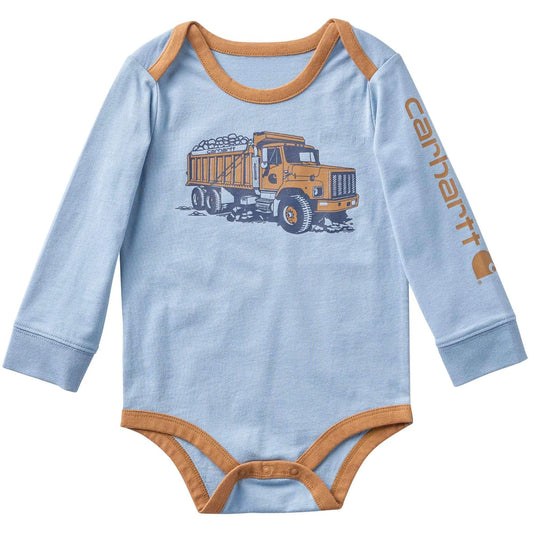 Boys' Long Sleeve Dump Truck Bodysuit (Baby)