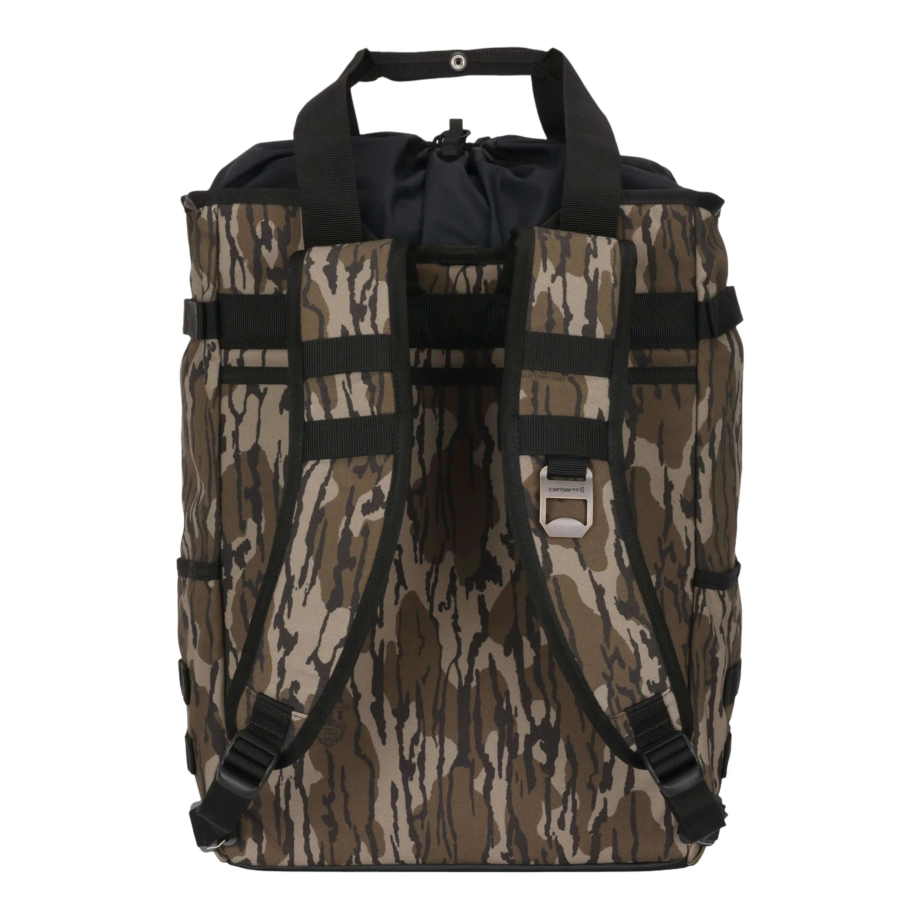 28L Nylon Cinch-Top Convertible Tote Backpack