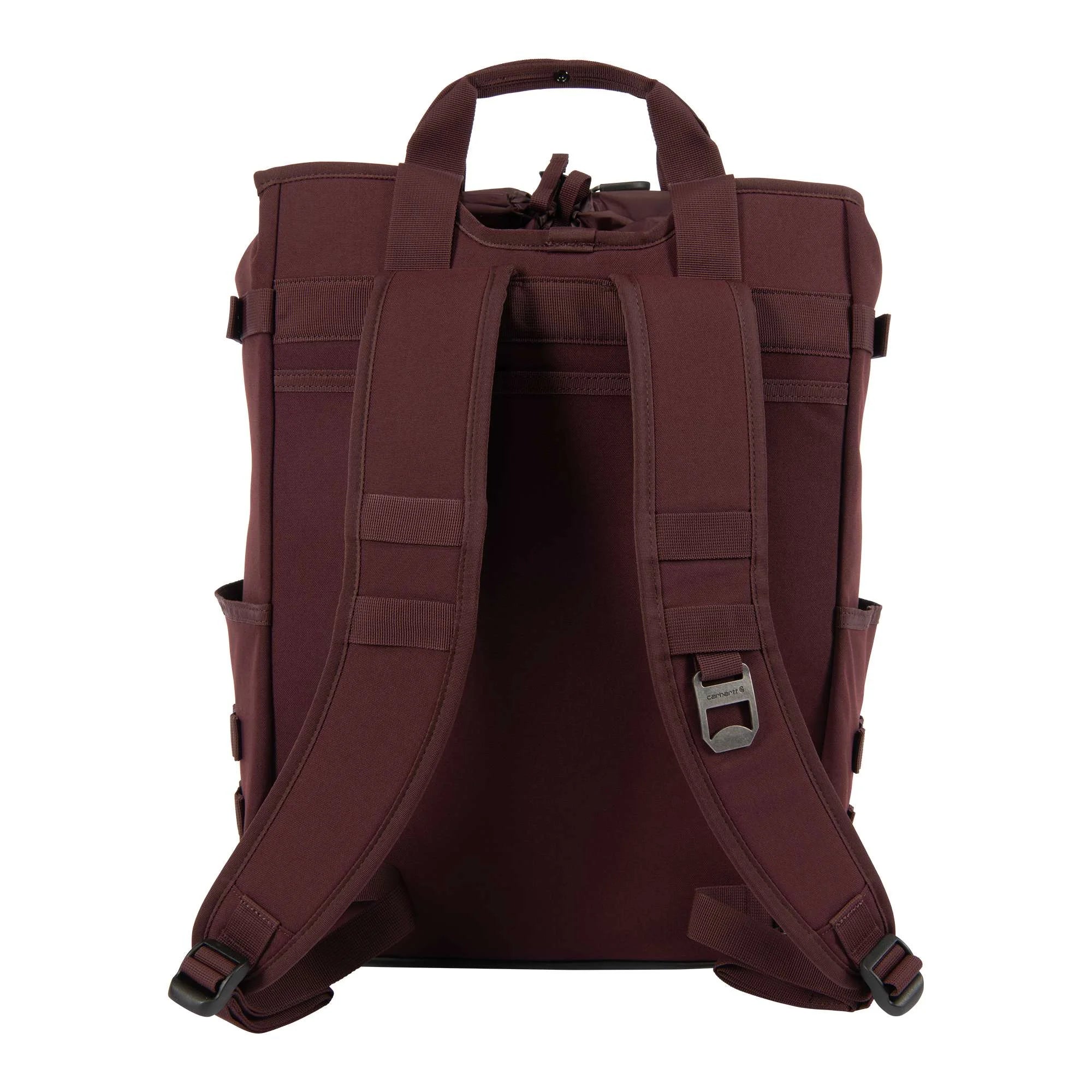 28L Nylon Cinch-Top Convertible Tote Backpack
