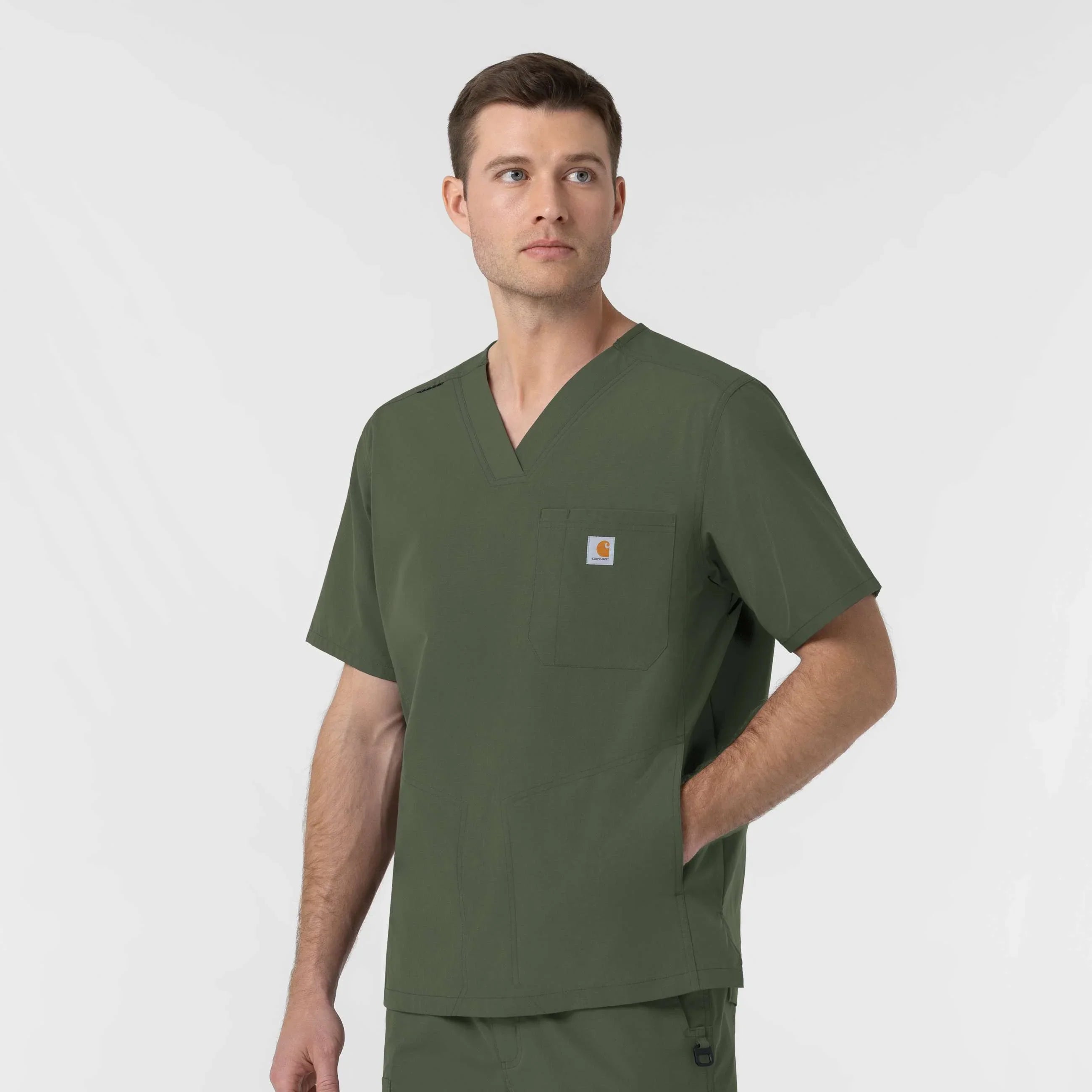 Rugged Flex FLD Ripstop V-Neck Scrub Top